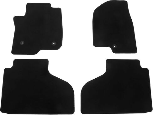 IKON MOTORSPORTS, Floor Mats Compatible with 2021-2023 Chevrolet Suburban Tahoe GMC Yukon, Black Nylon Front & Second Row Carpet Liners 4PCS in Kuwait