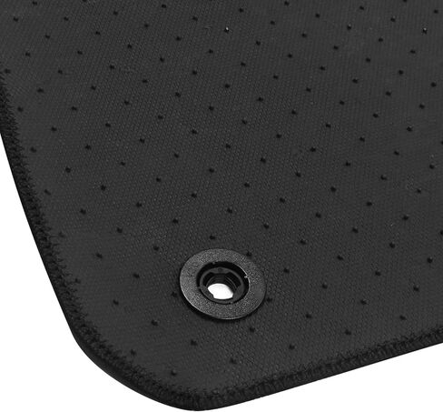 IKON MOTORSPORTS, Floor Mats Compatible with 2021-2023 Chevrolet Suburban Tahoe GMC Yukon, Black Nylon Front & Second Row Carpet Liners 4PCS in Kuwait