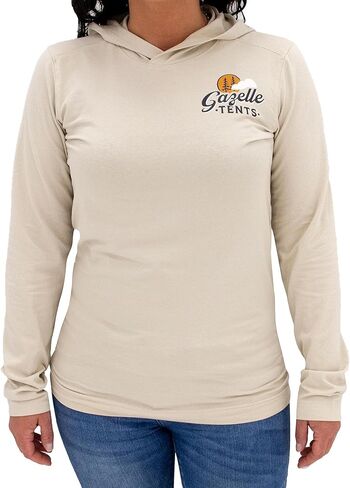 Gazelle Tents Unisex-Adult Campfire Long-Sleeve Hooded Tee in Saudi Arabia