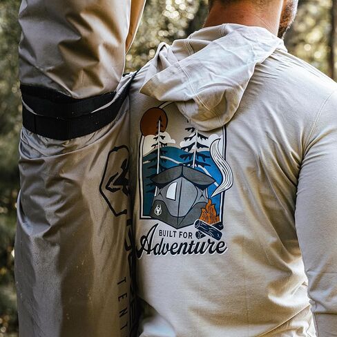 Gazelle Tents Unisex-Adult Campfire Long-Sleeve Hooded Tee in Saudi Arabia