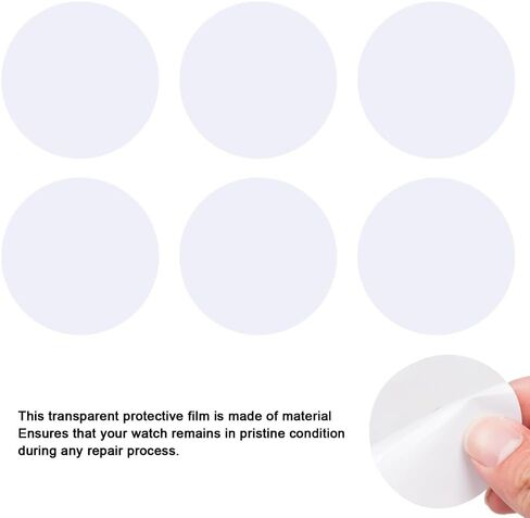 50 قطعة 1.97 بوصة ساعة بلاستيكية شفافة إبرة رفع فيلم عملي واضح ساعة الطلب صيانة الفيلم in Kuwait