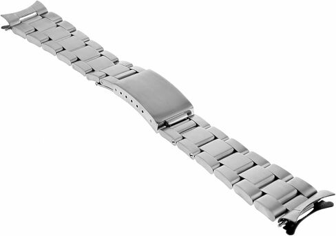 Ewatchparts 20mm Oyster Watch Band Bracelet Compatible With Fortis Chrono 607.22.11 M 611.10.140 Stainless Steel in Kuwait
