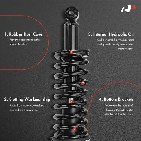 A-Premium Front Pair (2) Complete Strut and Coil Spring Assembly Compatible with Nissan Pathfinder 2005-2012, Xterra 2005-2015, Driver and Passenger Side in Saudi Arabia