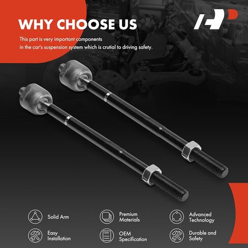A-Premium 2 x Front Inner Tie Rod Ends, Compatible with Toyota Tacoma 2005-2015, RWD in Saudi Arabia