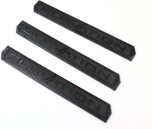 3PC Gloss Black Door Rear Elevation Emblems Compatible with 2019-2024 Sierra 1500 2021-2022 Canyon in Kuwait