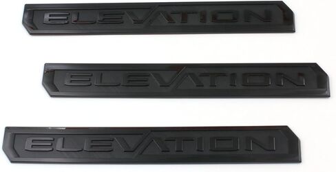 3PC Gloss Black Door Rear Elevation Emblems Compatible with 2019-2024 Sierra 1500 2021-2022 Canyon in Kuwait
