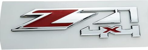 2X Z71 4x4 شارات شعارات متوافقة مع سيلفرادو سييرا تاهو (كروم أحمر) in Kuwait