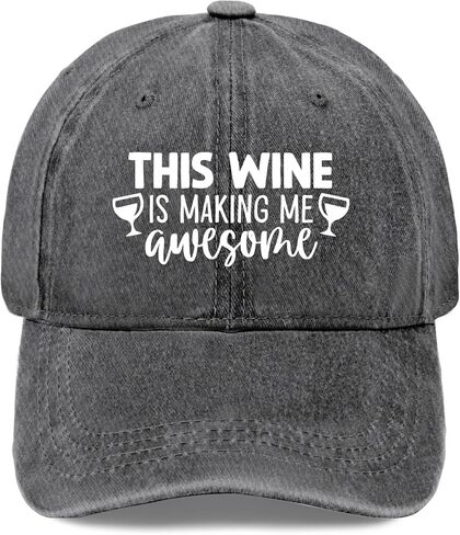 This Wine is Making me Awesome caps River hat Mens hat Gifts for Boyfriends Cycling Hat in Kuwait