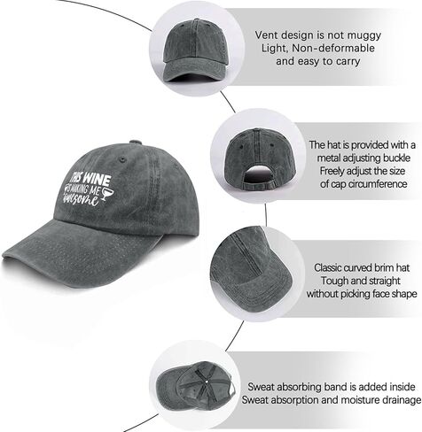 This Wine is Making me Awesome caps River hat Mens hat Gifts for Boyfriends Cycling Hat in Saudi Arabia