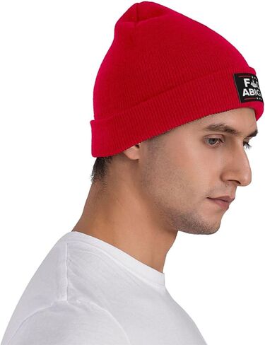 Fuck Abigail Spanberger Knit Hat Abigail Spanberger Sucks Beanie Warm Winter Hat for Men Women Black in Saudi Arabia