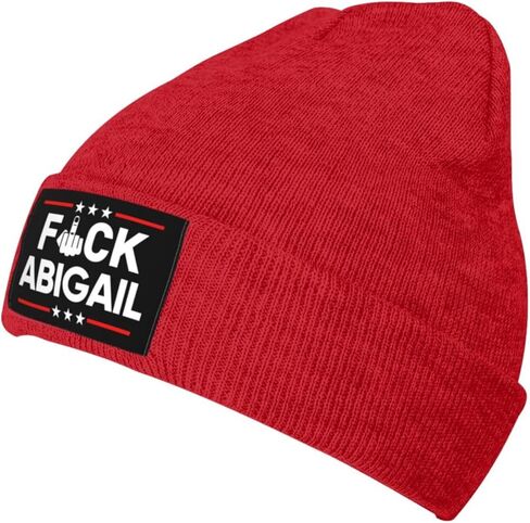Fuck Abigail Spanberger Knit Hat Abigail Spanberger Sucks Beanie Warm Winter Hat for Men Women Black in Saudi Arabia