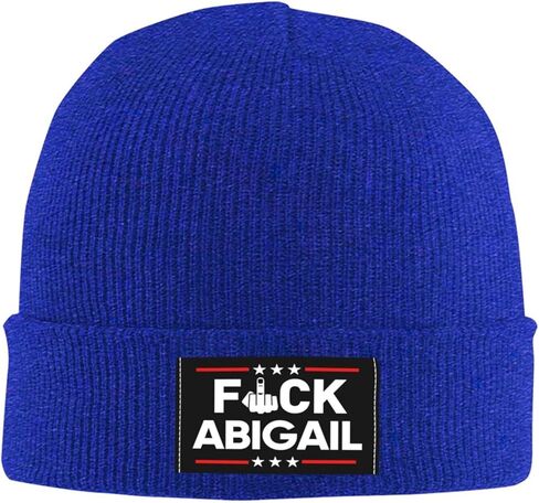 Fuck Abigail Spanberger Knit Hat Abigail Spanberger Sucks Beanie Warm Winter Hat for Men Women Black in Saudi Arabia