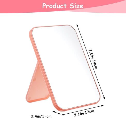 12 قطعة من مرايا مكياج سطح المكتب، مرآة مكتب مكياج صغيرة قابلة للطي مقاس 8 بوصات مع حامل، قابلة للتعديل 90 درجة، طاولة زينة للسفر لحفلات السبا، والبنات، والنساء، والجمال، 4 ألوان in Kuwait