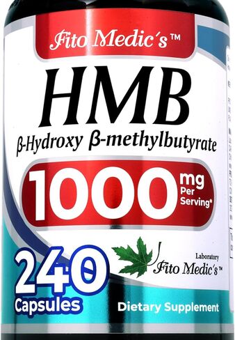 معمل فيتو ميديك | hmb |240 كبسولة |1000 ملجم| ملحق hmb | حمض hmb الحر| بيتا هيدروكسي بويترات | خلاصة مركزة | امتصاص فائق. in Kuwait