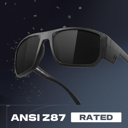 MAXJULI Z87 XL Side Shield Sunglasses for Men with Big Heads TR90 Ultralight UV400 Protection Safety Glasses 8708 in Saudi Arabia