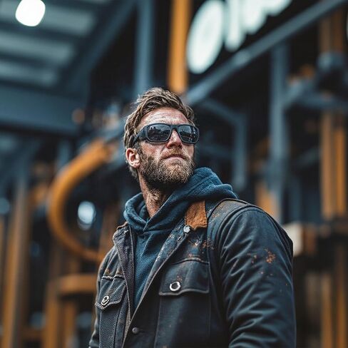 MAXJULI Z87 XL Side Shield Sunglasses for Men with Big Heads TR90 Ultralight UV400 Protection Safety Glasses 8708 in Saudi Arabia