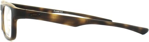 نظارة طبية Oakley PLANK 2.0 OX8081-808104 بإطار بني سلحفاة 49 ملم مع عدسة تجريبية شفافة in Saudi Arabia