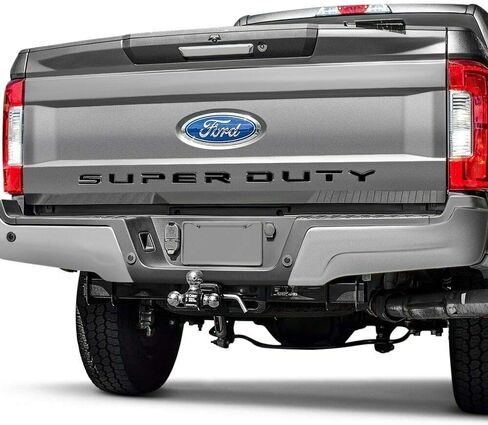 Eurosport Daytona- Compatible with 2017-2019, Ford Super Duty Black Tailgate Lettering Kit in Saudi Arabia