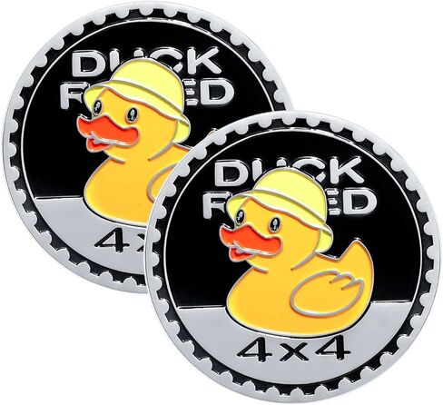Duck Rated Car Emblem for Jeep - Metal Car Automotive Stickers 4x4 3D Car Badge Decals Compatible with Jeep （2 Pcs） in Saudi Arabia