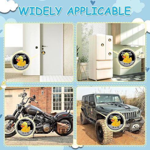 Duck Rated Car Emblem for Jeep - Metal Car Automotive Stickers 4x4 3D Car Badge Decals Compatible with Jeep （2 Pcs） in Saudi Arabia