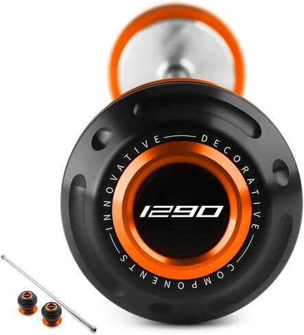 Motorcycle Front Wheel Axle Fork Slider Crash Protector Compatible With K.T.M 1290 SuperDuke R/GT 2014-2020 2021 2022 2023 2024 2025 | Duke1290 1290SDR Accessories (orange) in Saudi Arabia