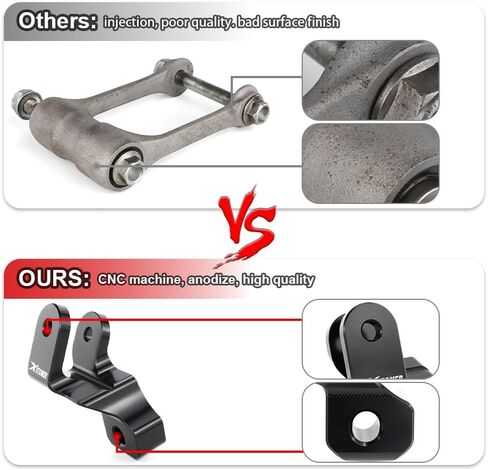 Xitomer 1-1/2" Rear Lowering Kit Compatible with Hypermotard 821, Hypermotard 939, Hypermotard SP 2013-2018 Rear Suspension Linkage Riser in Saudi Arabia