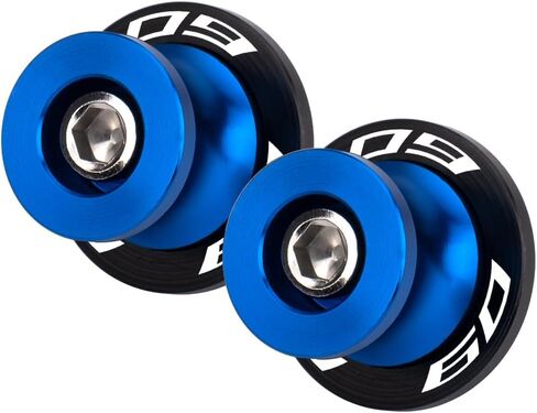 M6 Swingarm Spools for Motorcycles For MT-09 2014-2025 FZ-09 2014-2024 Durable CNC Aluminum Sliders for Maintenance & Rear Swingarm Protection mt-09 fz-09 Accessories (Blue) in Saudi Arabia