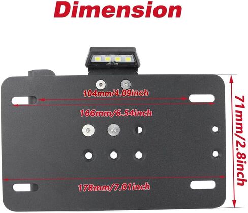 Xitomer Side License Plate Holder Compatible with 2025 CF Moto 700 CLX Sport, 700 CLX Sport Heritage Side Fender Eliminator for CF Moto 700 CLX Sport/Heritage 2022-2025 Tail Tidy with Plate Light in Saudi Arabia