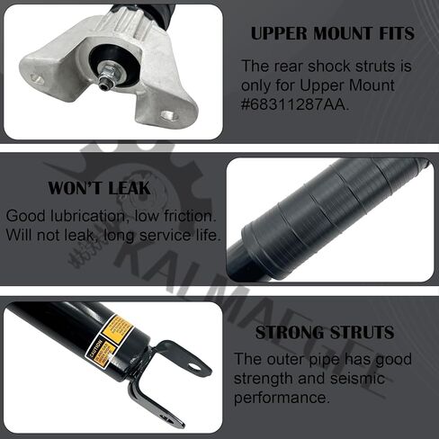 2PCS Rear Suspension Shock Absorbers Struts for Durango 2014-2023 (Only for Upper mount #68311287AA) in Kuwait