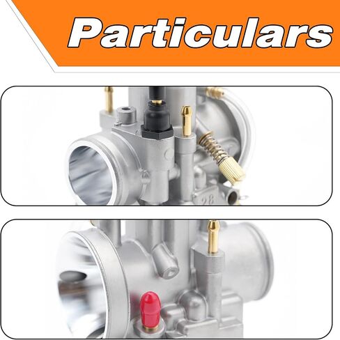مكربن ​​لـ KX80 KX85 KX100، لـ Yamaha YZ80 YZ85 DT100 SUZUKI RM80 85 CR80 CR85R GY6 PWK 28mm 2 السكتة الدماغية مكربن ​​كارب منزلق مسطح مع إبرة مدخل نفاثة 15003-1617 in Saudi Arabia