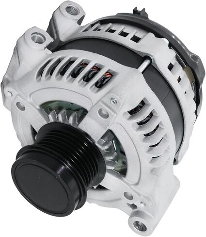 Detroit Axle - 3.6L Alternator for Dodge Avenger Journey Grand Caravan Chrysler 200 Town & Country Volkswagen Routan Ram C/V [160A 12V], Alternator with 6-Groove Clutch Pulley Replacement in Saudi Arabia