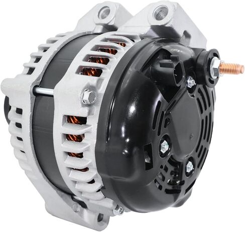 Detroit Axle - 3.6L Alternator for Dodge Avenger Journey Grand Caravan Chrysler 200 Town & Country Volkswagen Routan Ram C/V [160A 12V], Alternator with 6-Groove Clutch Pulley Replacement in Saudi Arabia