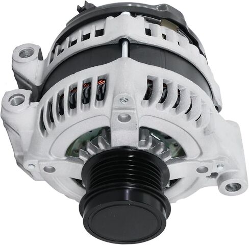 Detroit Axle - 3.6L Alternator for Dodge Avenger Journey Grand Caravan Chrysler 200 Town & Country Volkswagen Routan Ram C/V [160A 12V], Alternator with 6-Groove Clutch Pulley Replacement in Saudi Arabia