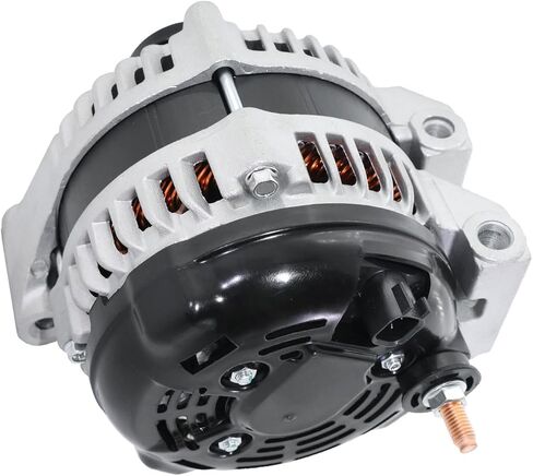Detroit Axle - 3.6L Alternator for Dodge Avenger Journey Grand Caravan Chrysler 200 Town & Country Volkswagen Routan Ram C/V [160A 12V], Alternator with 6-Groove Clutch Pulley Replacement in Saudi Arabia