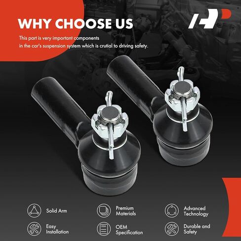 A-Premium 2 x Front Outer Tie Rod Ends, Compatible with Toyota T100 1995 1996 1997 1998, RWD in Saudi Arabia