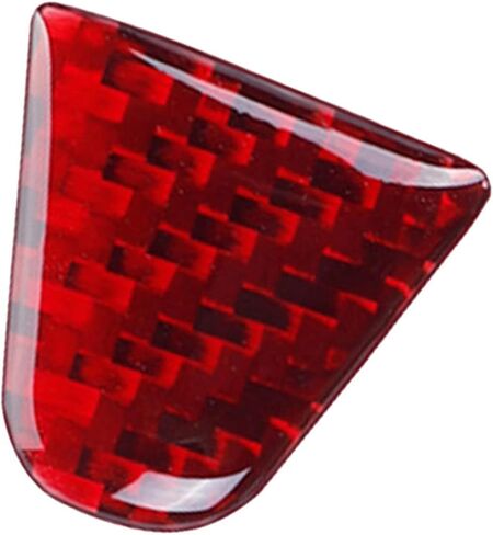 SUNJIKA Compatible with Carbon Fiber Car Trunk Rear Tailgate Emblem Trim Sticker Car Back Badge Decal Accessory for Honda Civic 2016 2017 2018 2019 2020 2021 4PCS (Red) in Saudi Arabia