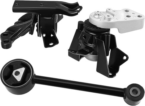 3 PCS Engine Motor Mount and Trans Mount Compatible with Mitsubishi Mirage 2014-2022 Mirage G4 1.2L 2017-2022, Transmission/Right Side Motor and Bone Mount Strud, 1093A146 2910A106 1092A096 2910A317 in Kuwait