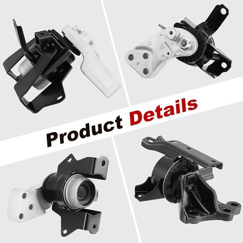 3 PCS Engine Motor Mount and Trans Mount Compatible with Mitsubishi Mirage 2014-2022 Mirage G4 1.2L 2017-2022, Transmission/Right Side Motor and Bone Mount Strud, 1093A146 2910A106 1092A096 2910A317 in Kuwait