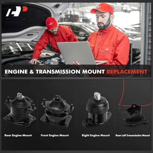 A-Premium 4PCS Engine Motor Mount and Transmission Mount Set Compatible with Honda Accord 2003 2004 2005 2006 2007, 3.0L, Manual Transmission, Replace# 50830SDAA04, 50830SDBA02 in Saudi Arabia
