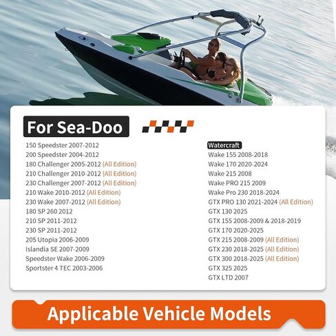 Heavy Duty Front + Rear Engine Motor Mounts Kit for Sea Doo 150 200 210 Speedster Wake Challenger RXT Wake 2003-2025 in Saudi Arabia