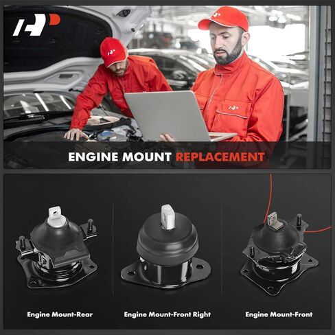 A-Premium 3PCS Engine Motor Mount Set Compatible with Acura TL 2004 2005 2006 2007 2008, 3.2L 3.5L, Manual Transmission in Saudi Arabia