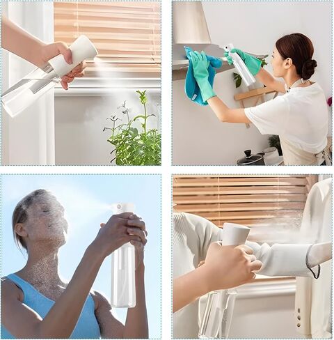 زجاجة رذاذ للشعر (6.8 أونصة/200 مل) - قطعتان من زجاجة رذاذ مستمرة لتصفيف الشعر والتنظيف والنباتات والبستنة in Kuwait