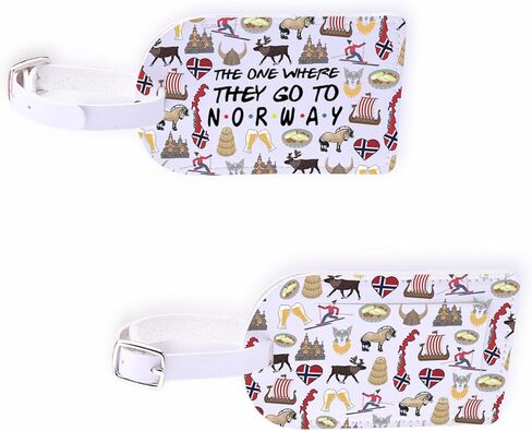 Norway Travel Luggage Tag Adventure Hiking Gift Norwegian Souvenir Gift Scandinavian Nordic Suitcase ID Tag (TONorway-tag) in Saudi Arabia