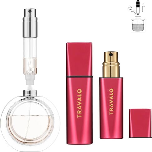 رذاذ عطر ترافالو أوبسكولا ألتيميت بملء سفلي مع بخاخ عالي الدقة - زجاجة سفر مقاومة للتسرب 5 مل، موزع عطر محمول قابل لإعادة الملء لها وله (OBSCURA، أخضر) in Kuwait