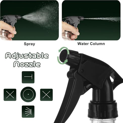 20 Pack Spray Bottles 8oz, Empty Plastic Spray Bottles with Adjustable Nozzle, Mini Refillable Bottles for Cleaning, Hair, Plant & Kitchen Use in Kuwait