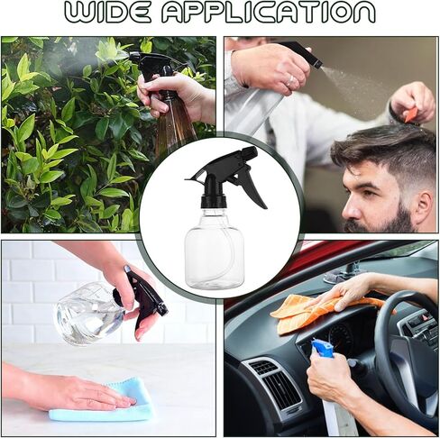 20 Pack Spray Bottles 8oz, Empty Plastic Spray Bottles with Adjustable Nozzle, Mini Refillable Bottles for Cleaning, Hair, Plant & Kitchen Use in Kuwait