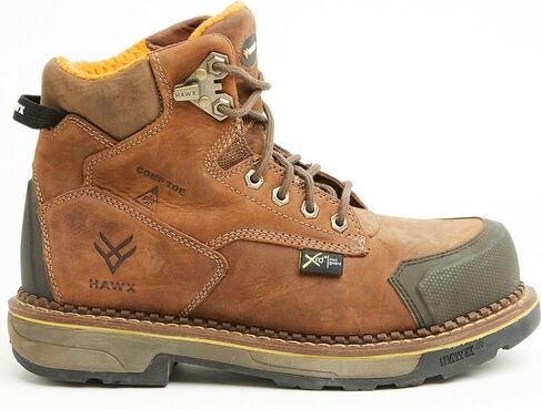 Men's 6" Crew Chief Internal Met Guard Work Boot Composite Toe Brown 11 EE US in Kuwait