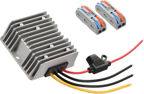 مدخل تيار مستمر 18 فولت-72 فولت إلى 12 فولت 10 أمبير 120 وات محول فرق الجهد 18 فولت 20 فولت 24 فولت 36 فولت 48 فولت 60 فولت 72 فولت إلى 12 فولت محول خفض الجهد الكهربي منظم الجهد المخفض محول مقاوم للماء لعربة الجولف in Kuwait