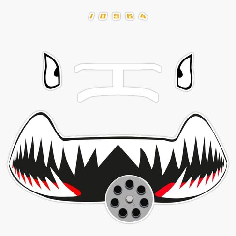 LAD Studio A 10C Warthog Nose Art Window Bumper Sticker Decal 5"" in Kuwait