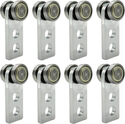 2 Wheel Trolley Assembly Rollers, Two Bearing Trolley Assembly for 1-5/8" Wide and All 1-5/8" or Taller Strut Channel, Trolley Roller Garage Pulley System Hoist System (2 PCS) in Kuwait